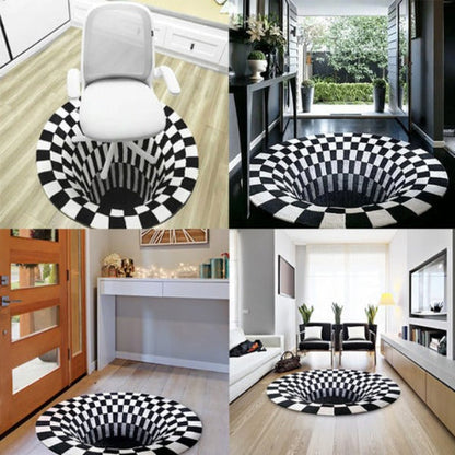 3D Vortex Illusion Rug