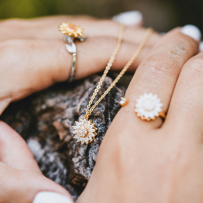 Spinning Sunflower Ring