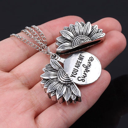 Premium "You Are My Sunshine" Sunflower Necklace