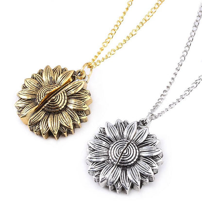 Premium "You Are My Sunshine" Sunflower Necklace